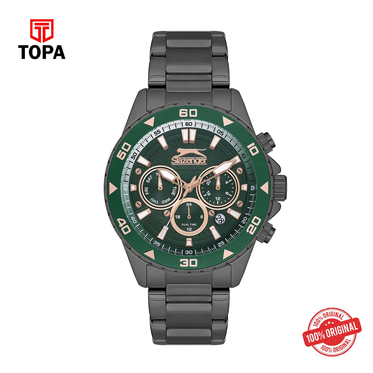 Topa Slazenger - SL.9.2250.2.02 - Quartz Male Greeb Dial Watch - Product Image 1