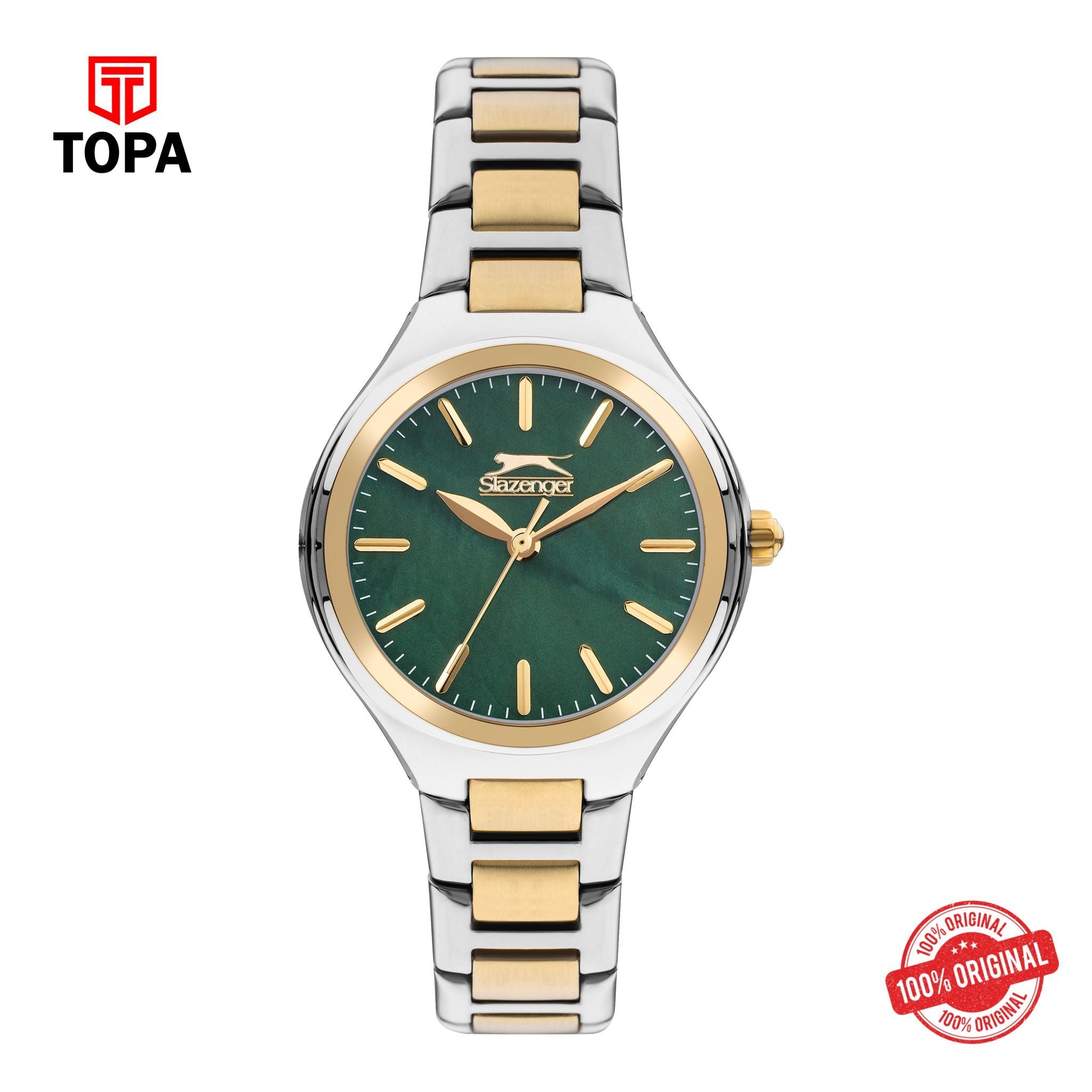Topa Slazenger - SL.9.2254.3.08 - Quartz Female Green Dial Watch - Product Image 1