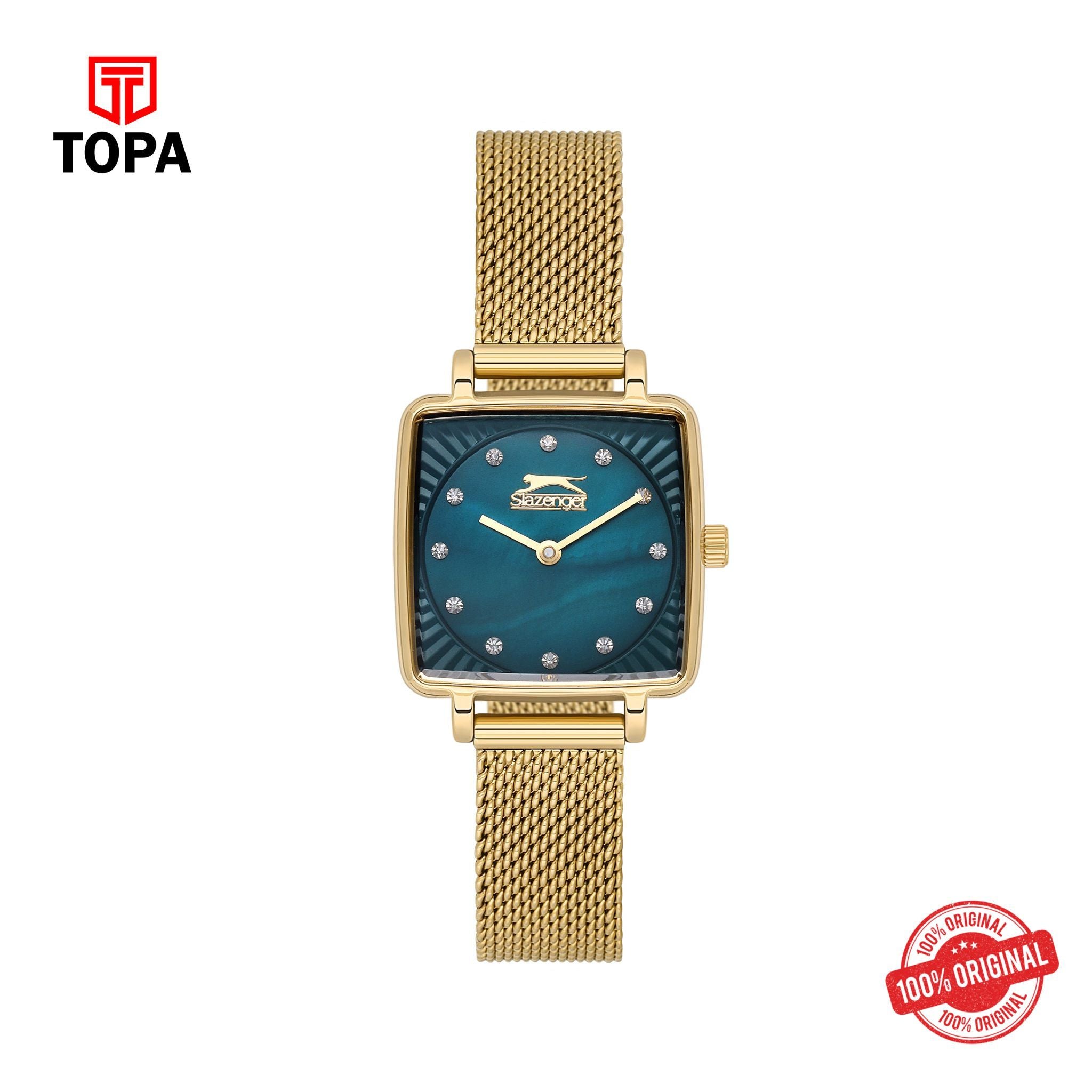 Topa Slazenger - SL.9.2255.3.06 - Quartz Female Green Dial Watch - Product Image 1