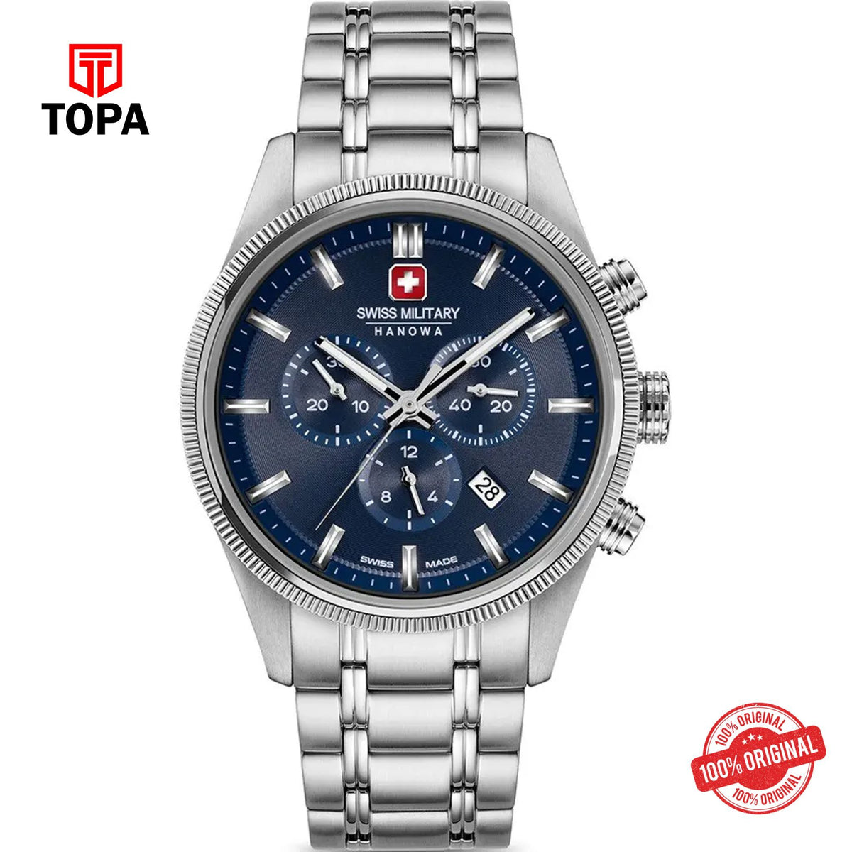 Topa Swiss-Military-Hanowa-SMWGI0003104-Metal-Band-Men-Watch - Product Image 1
