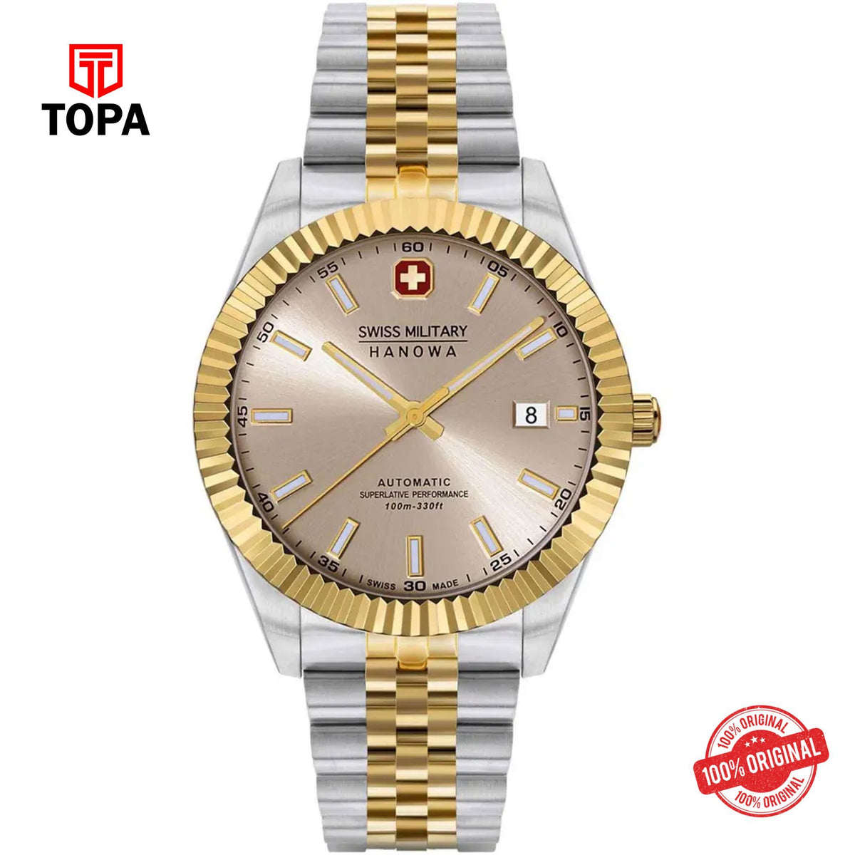 Topa Swiss-Military-Hanowa-SMWGL0002160-Metal-Band-Men-Watch - Product Image 1