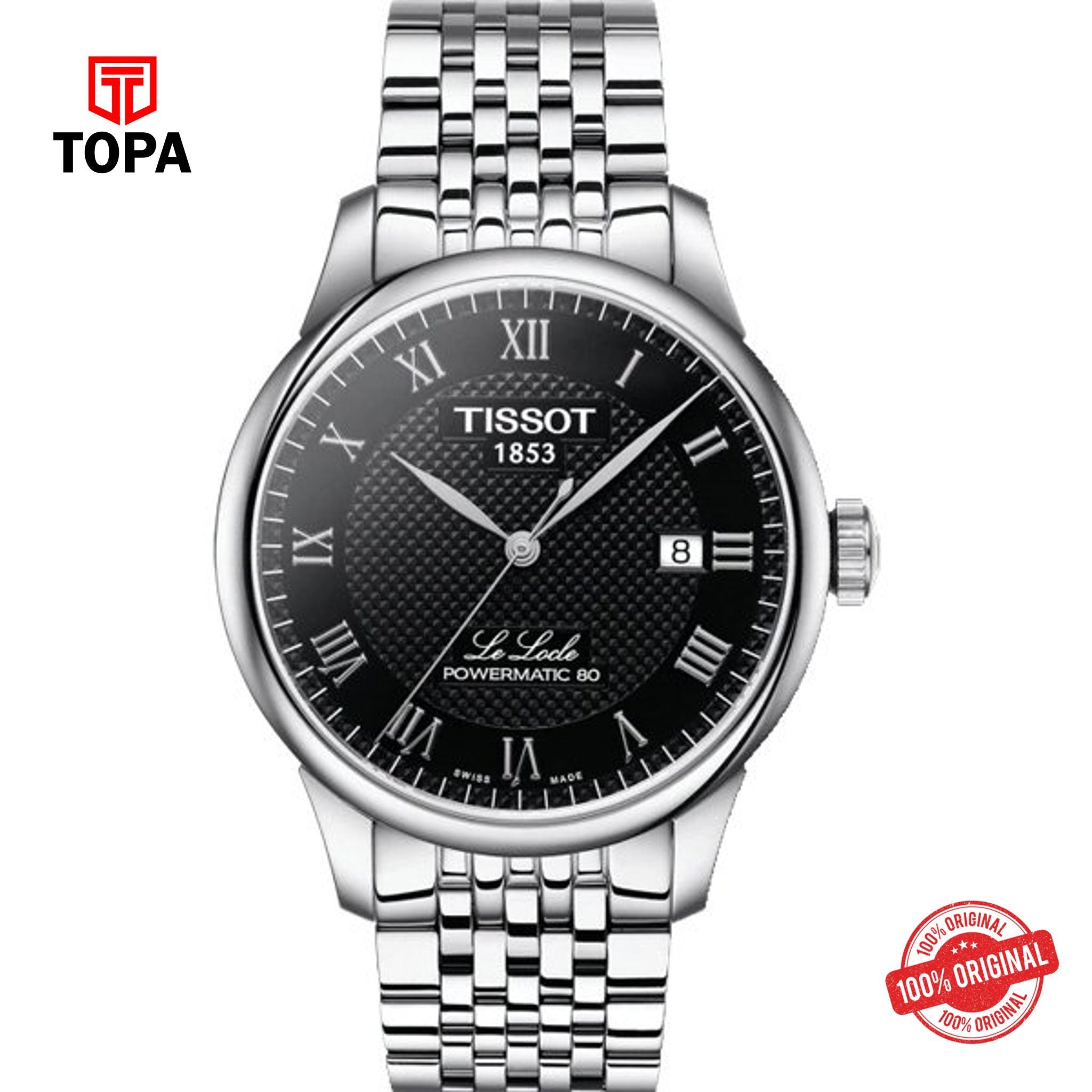 Topa Tissot-T006.407.11.053.00-Powermatic-80-Metal-Band-Men-Watch - Product Image 1