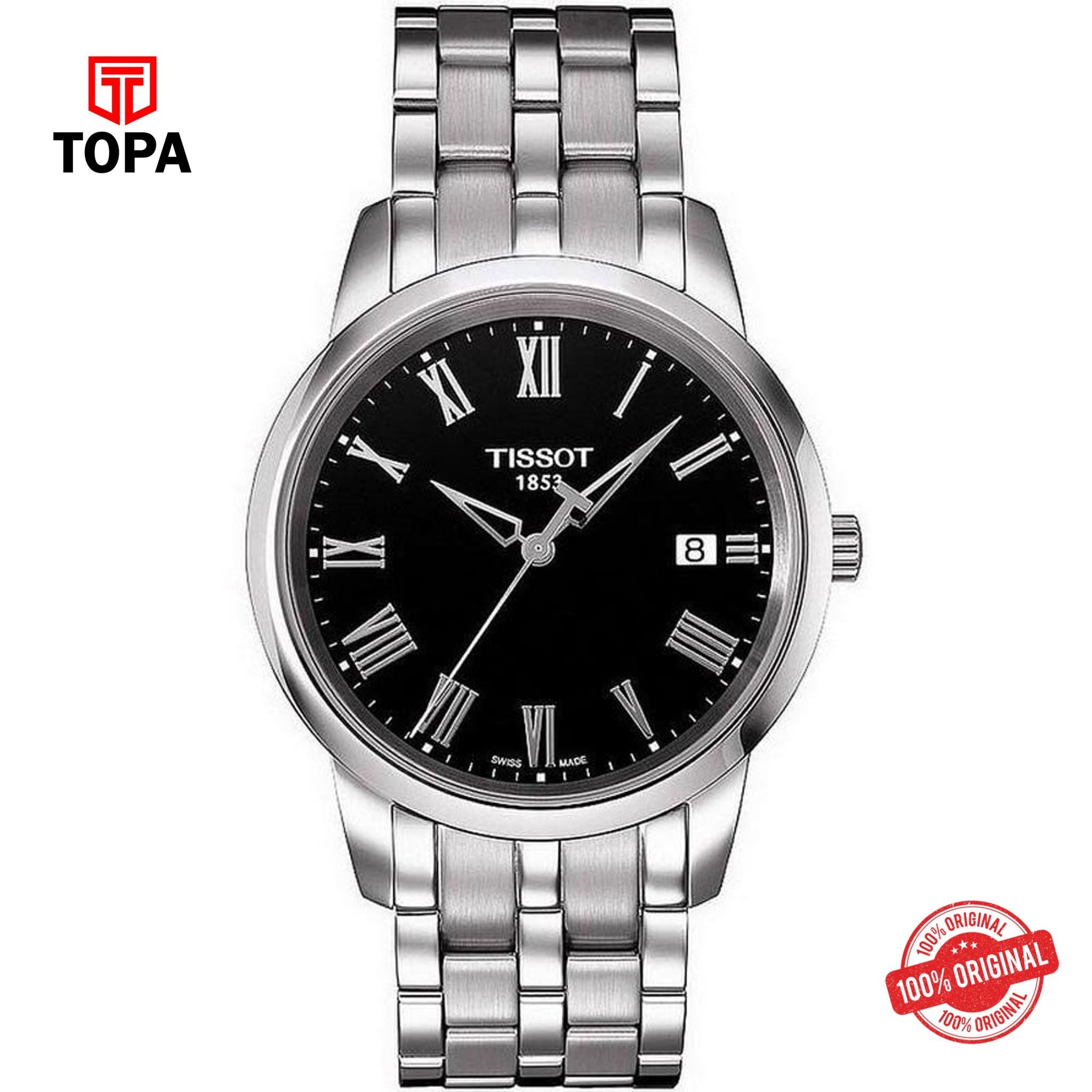 Topa Tissot-T033.410.11.053.01-Metal-Band-Mens-Watch - Product Image 1