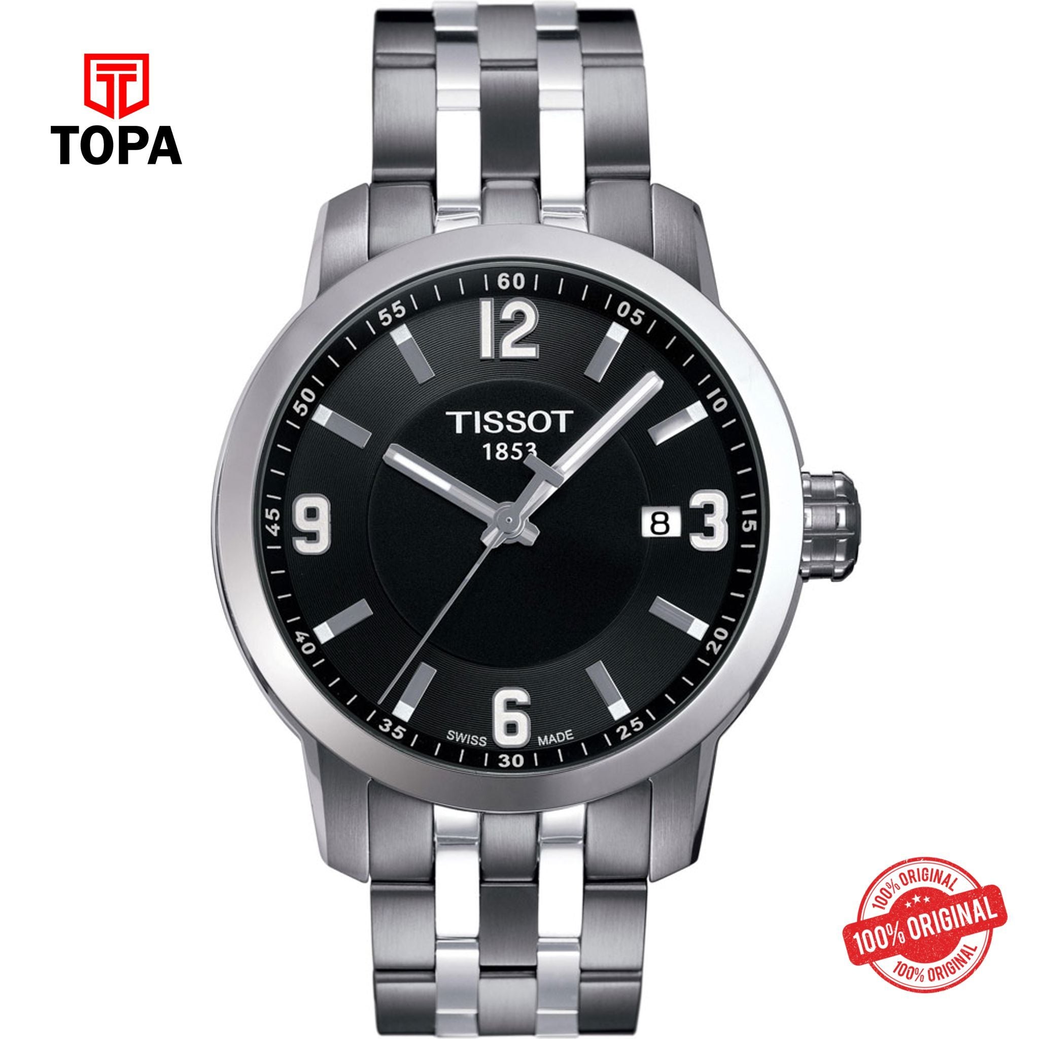 Topa Tissot-T055.410.11.057.00-PRC-200-Metal-Band-Mens-Watch - Product Image 1