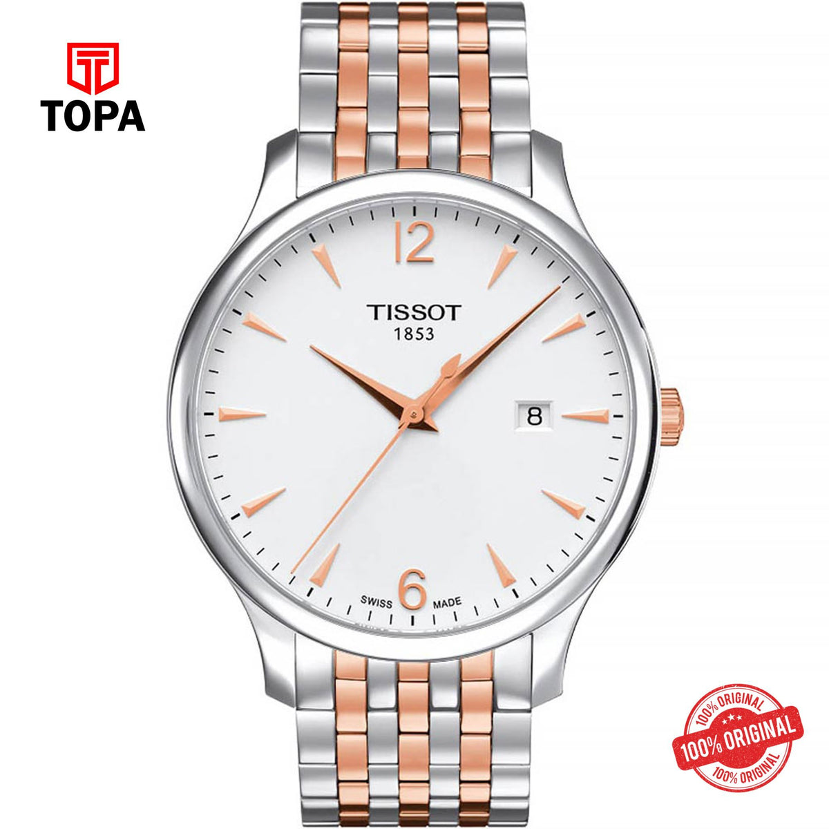 Topa Tissot-T063.610.22.037.01-Tradition-Metal-Band-Mens-Watch - Product Image 1