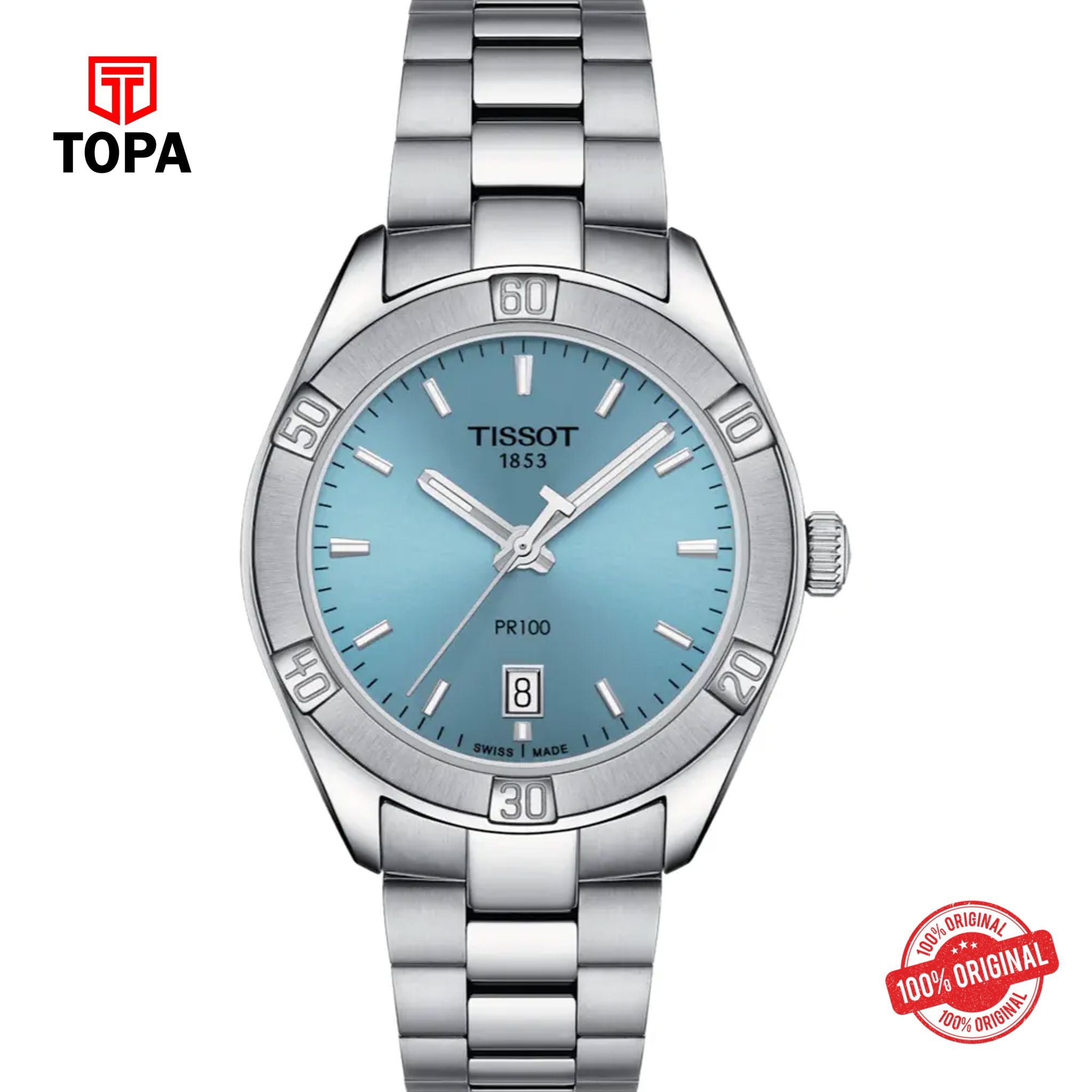 Topa Tissot-T101.910.11.351.00-PR-100-Metal-Band-Women-Watch - Product Image 1