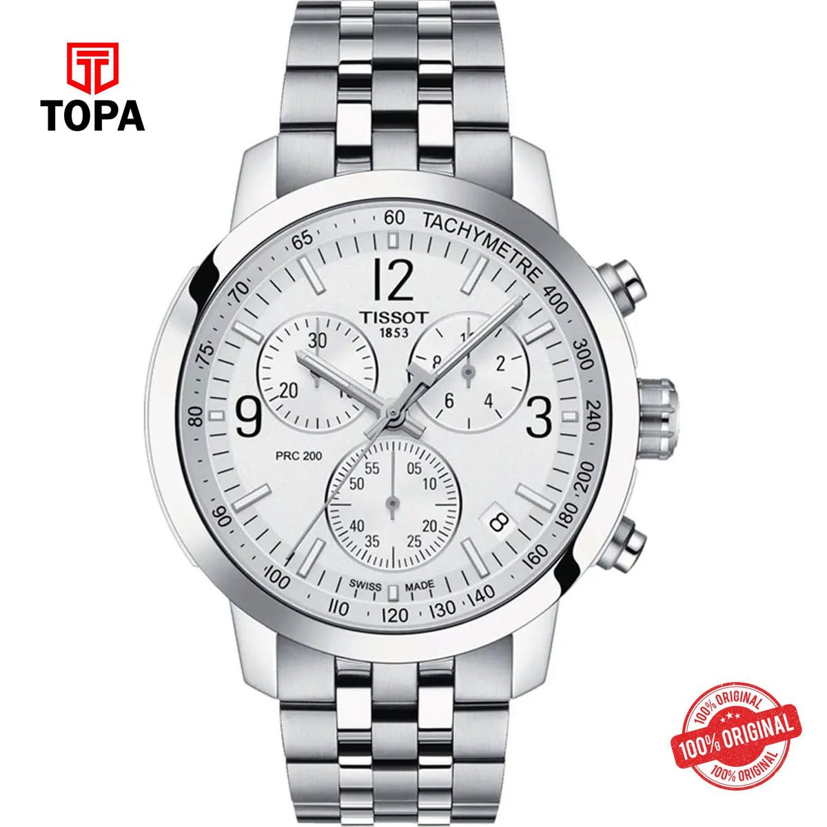 Topa Tissot-T114.417.11.037.00-PRC-200-Chronograph-Metal-Band-Men - Product Image 1
