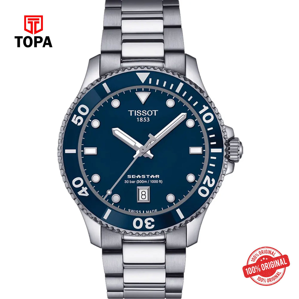 Topa Tissot-T120.410.11.041.00-Sea-Star-1000-Metal-Bad-Men-Watch - Product Image 1