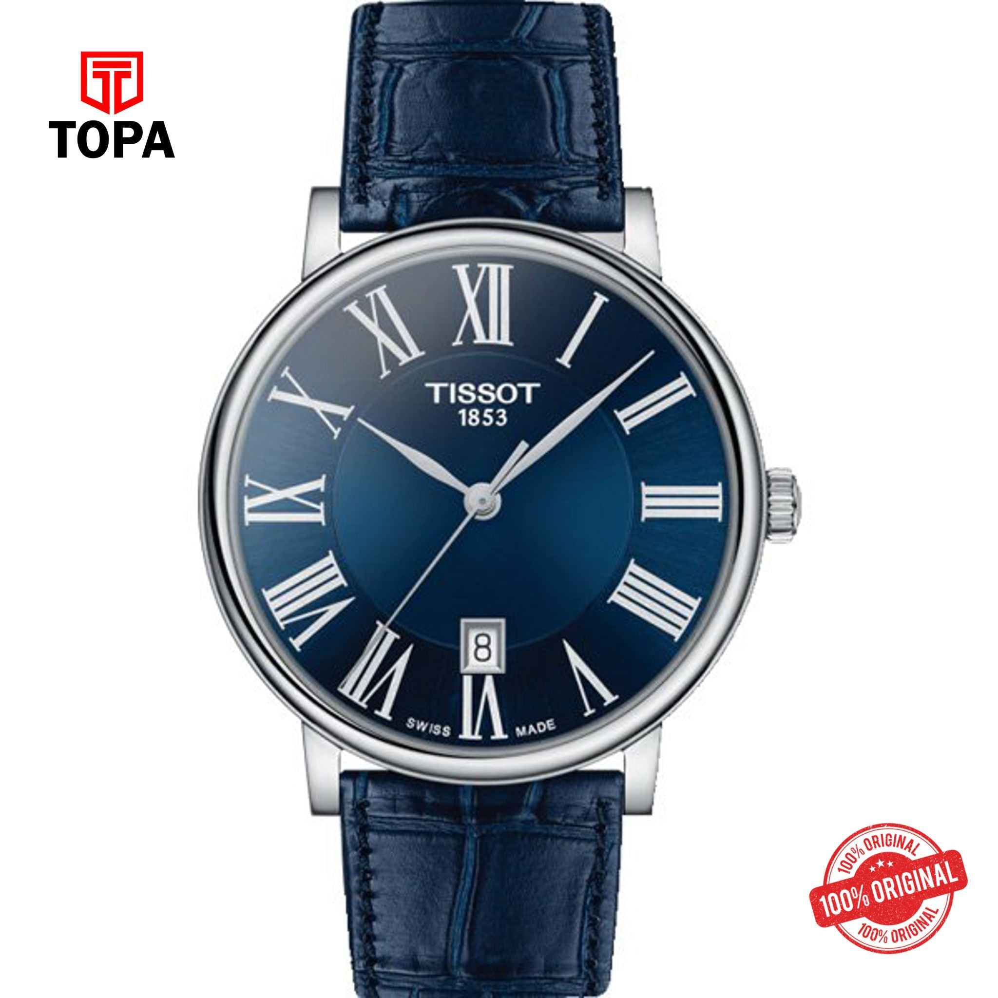 Topa Tissot-T122.410.16.043.00-Carson-Leather-Band-Men-Watch - Product Image 1