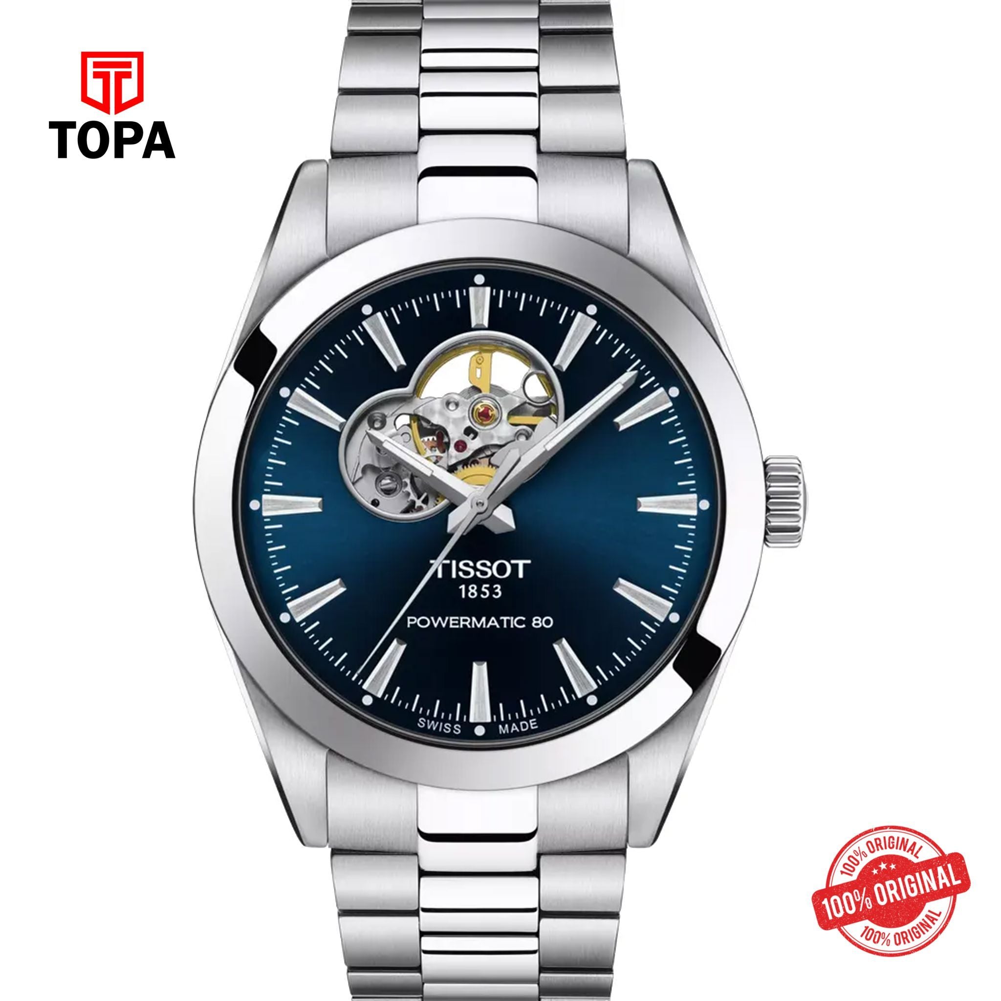 Topa Tissot-T127.407.11.041.01-Gentleman-Powermatic-80-Open-Heart - Product Image 1