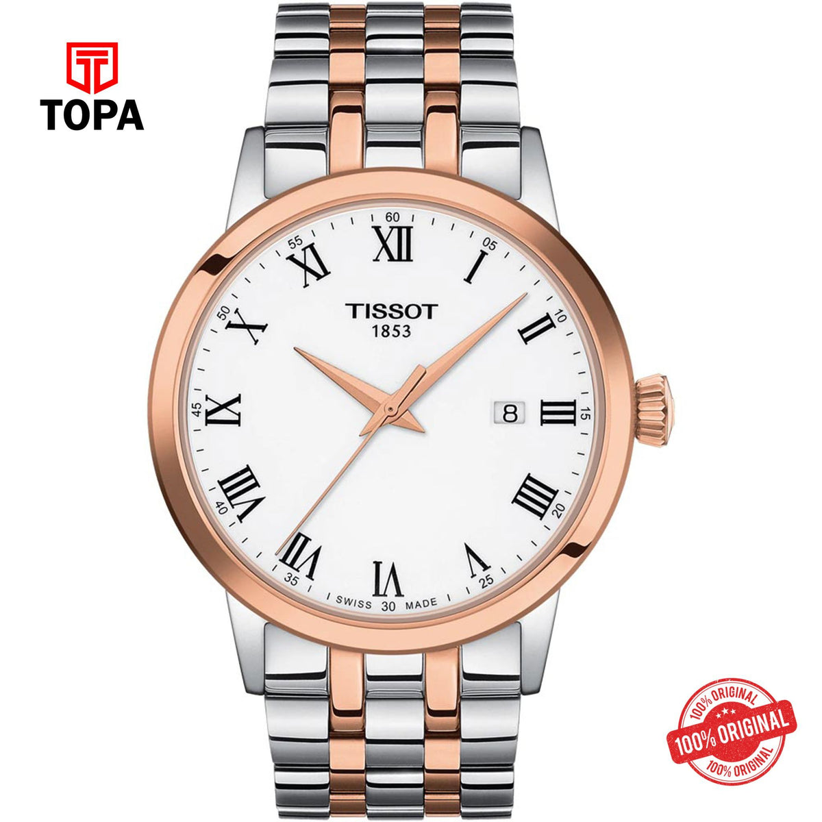 Topa Tissot-T129.410.22.013.00-Classic-Dream-Metal-Band-Mens-Watc - Product Image 1