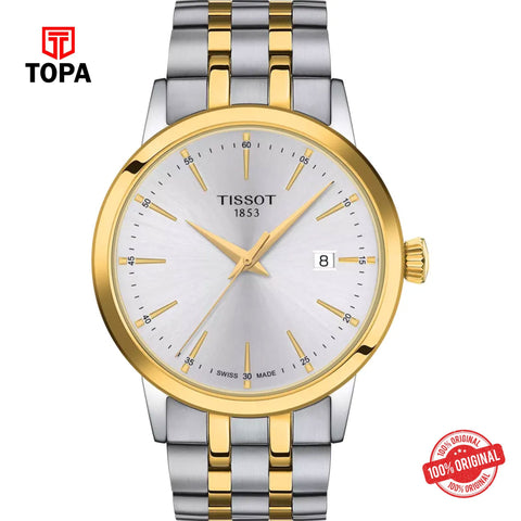 Topa Tissot-T129.410.22.031.00-Classic-Dream-Metal-Band-Men-Watch - Product Image 1