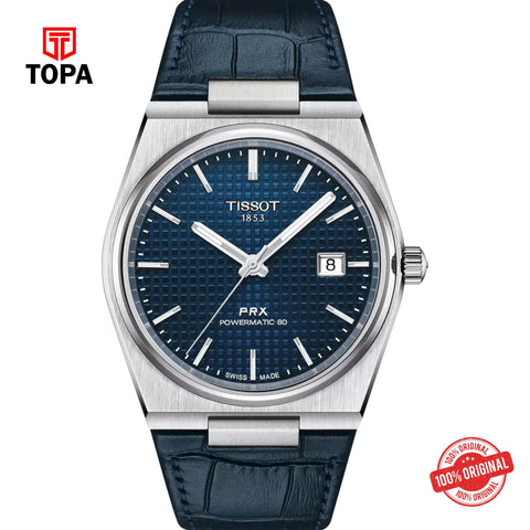 Topa Tissot-T137.407.16.041.00-PRX-Powermatic-80-Leather-Band-Men - Product Image 1