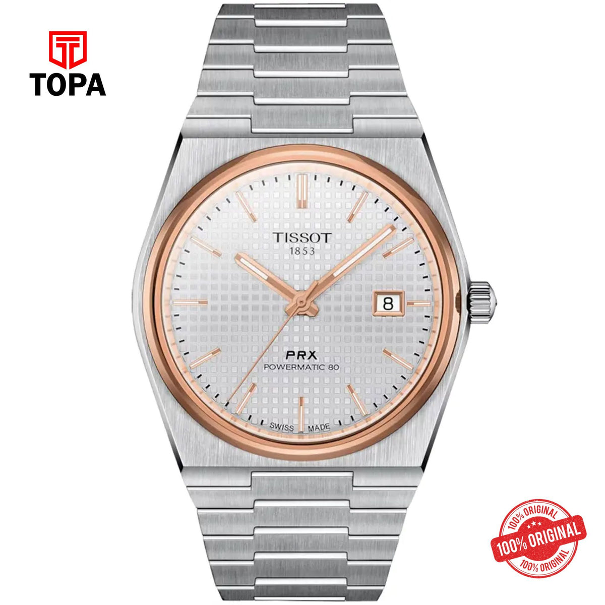 Topa Tissot-T137.407.21.031.00-PRX-Powermatic-80-Metal-Band-Men-W - Product Image 1