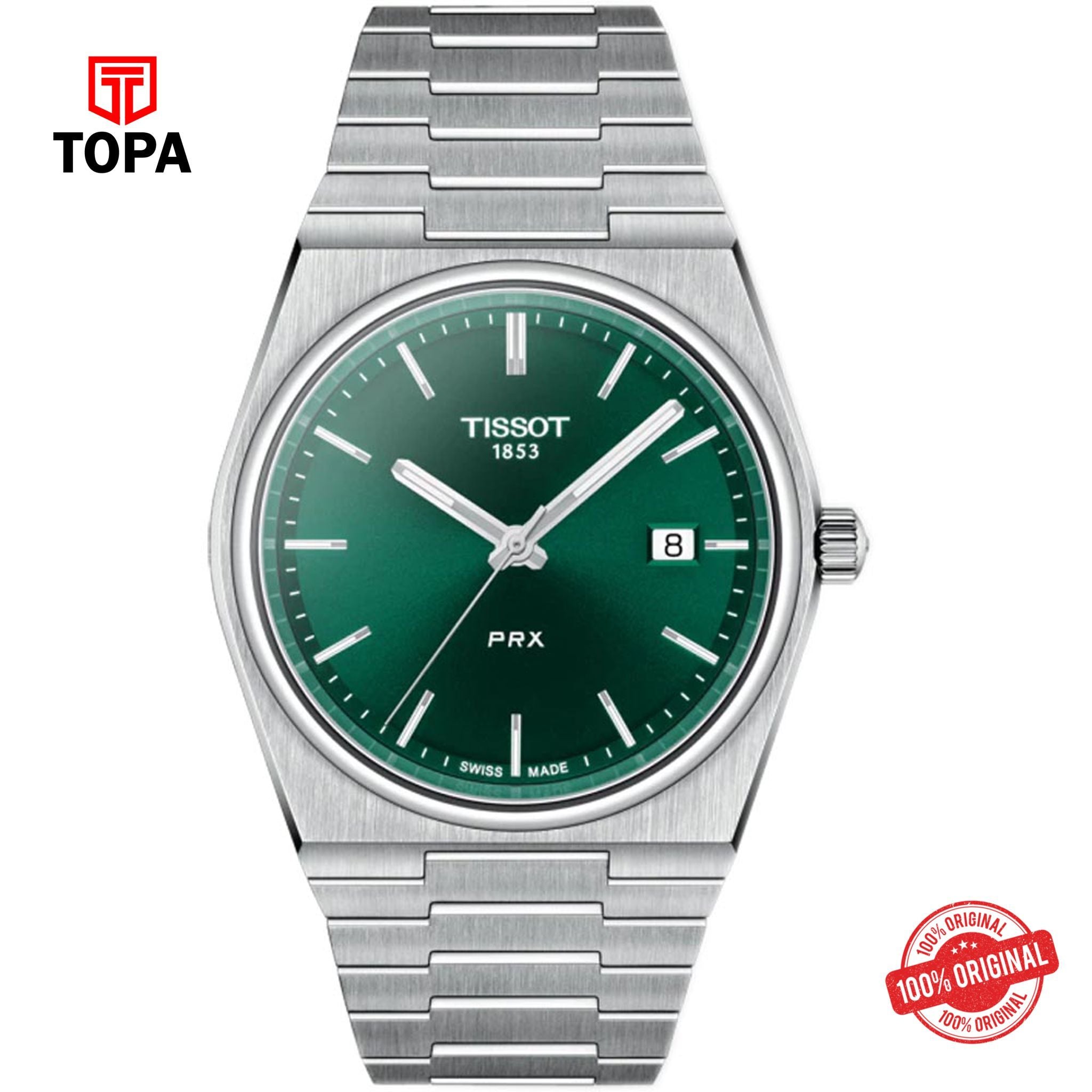 Topa Tissot-T137.410.11.091.00-PRX-Metal-Band-Men-Watch - Product Image 1