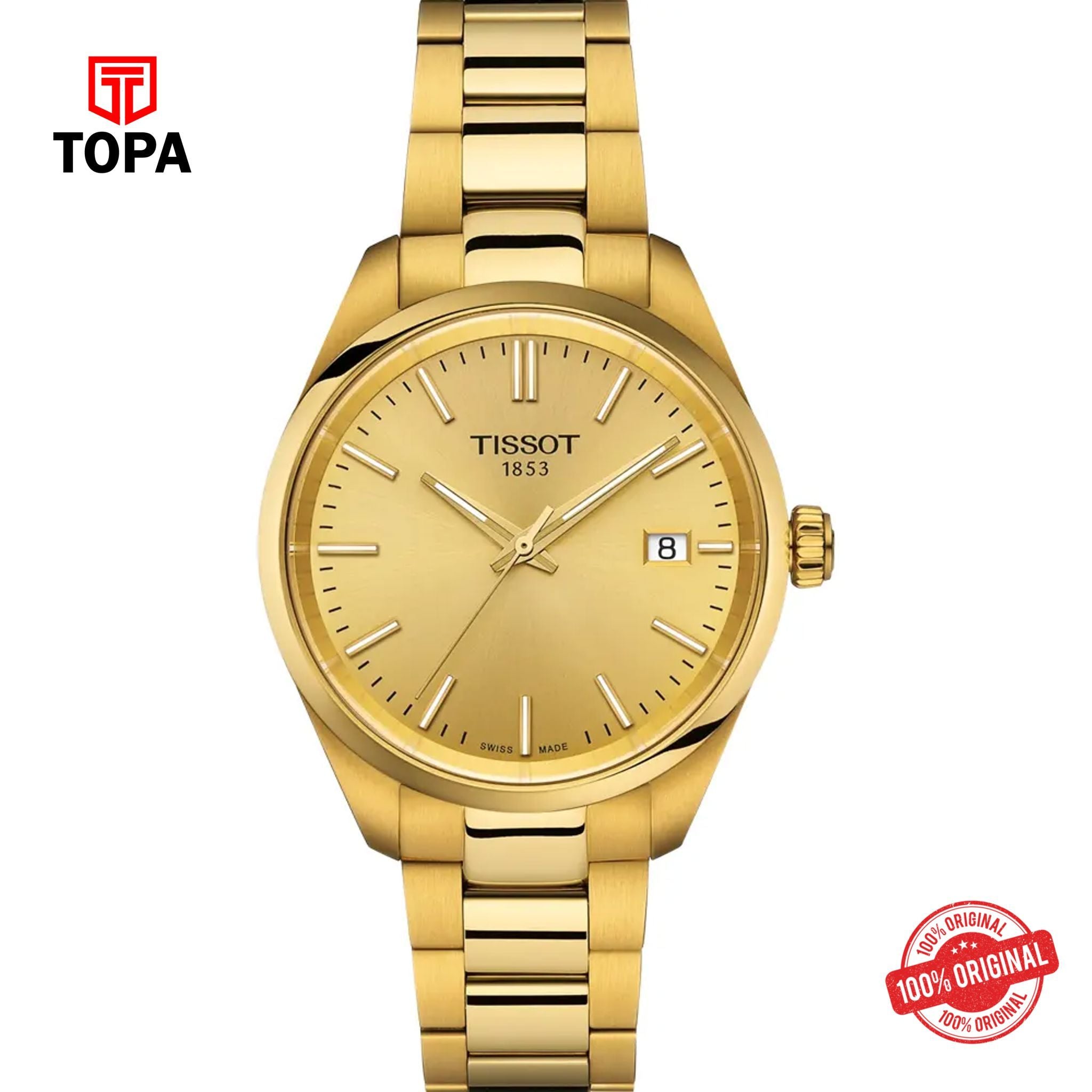 Topa Tissot-T150.210.33.021.00-PR100-Metal-Band-Women-Watch - Product Image 1