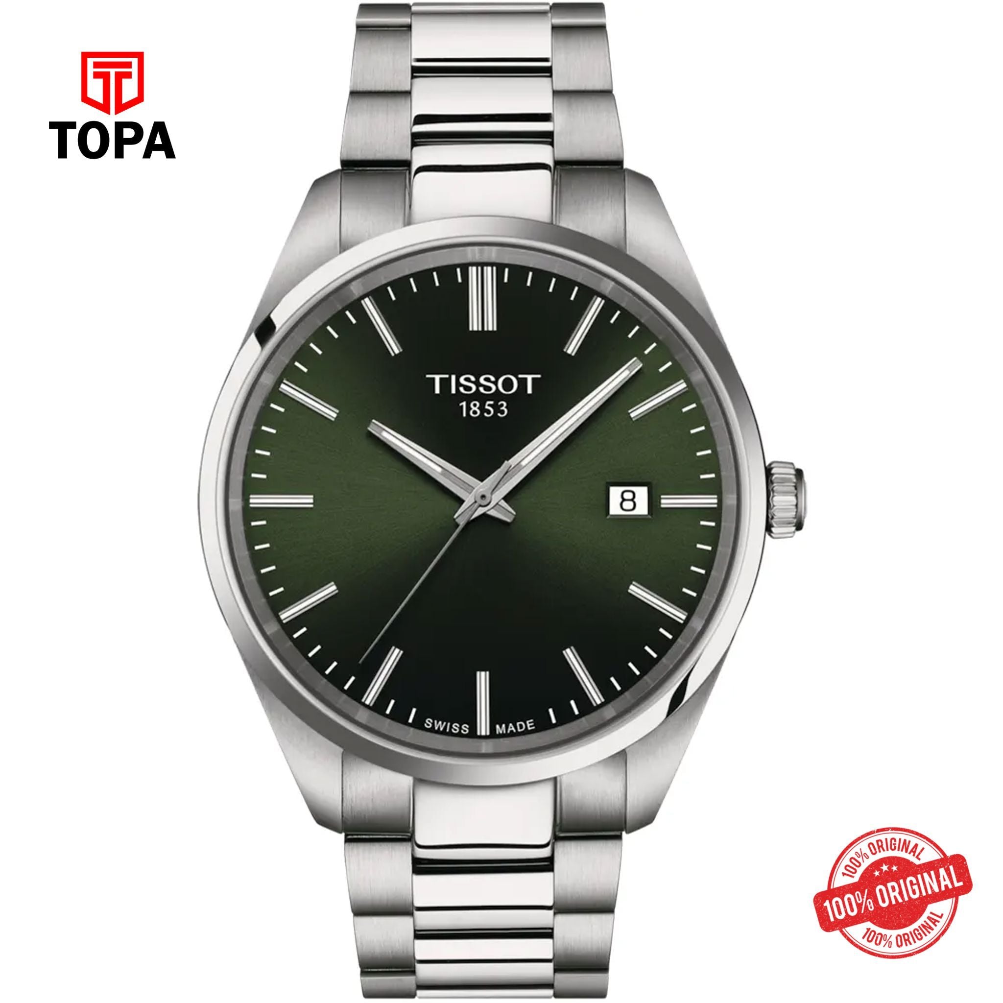Topa Tissot-T150.410.11.091.00-PR-100-Metal-Band-Men-Watch - Product Image 1