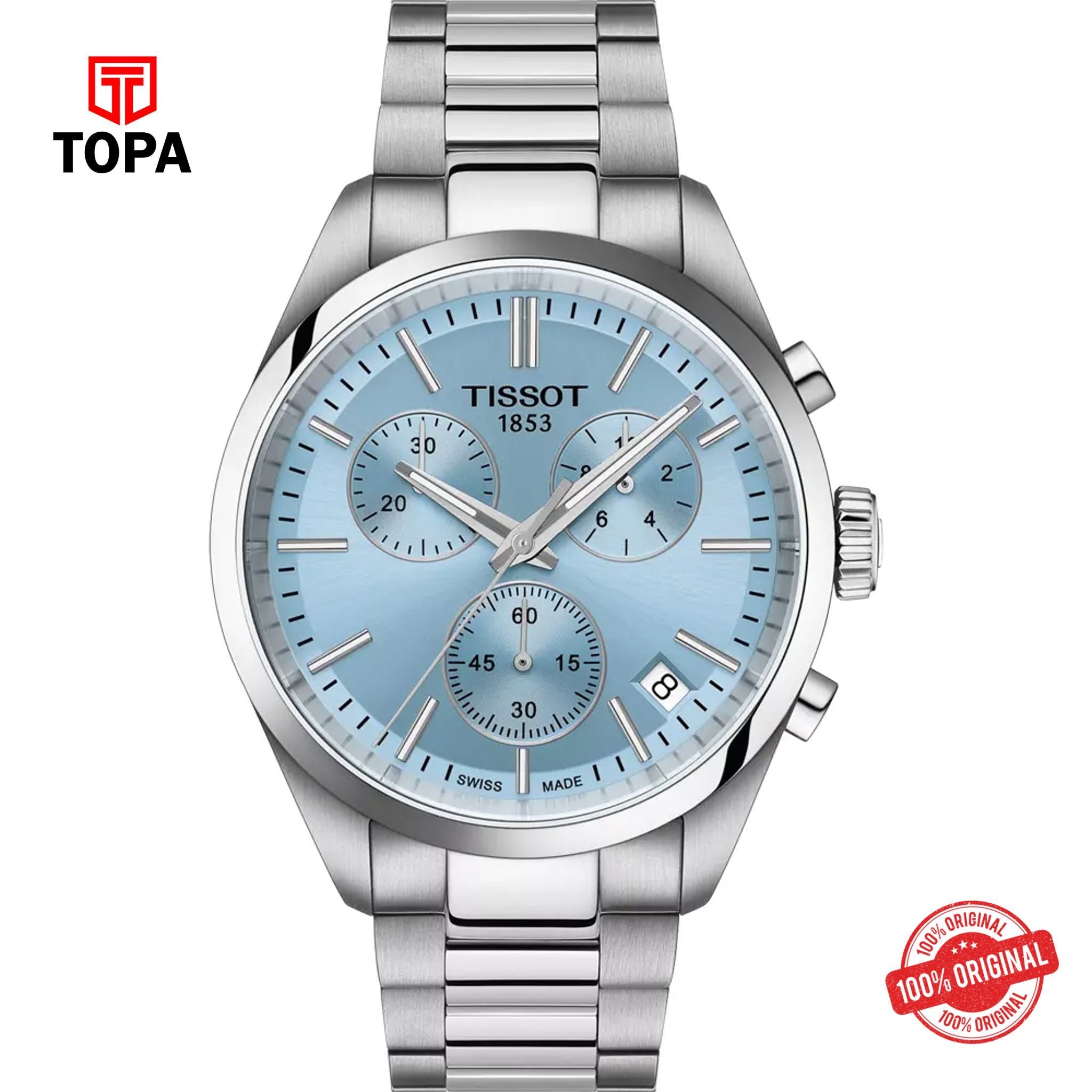 Topa Tissot-T150.417.11.351.00-PR100-Metal-Band-Men-Watch - Product Image 1