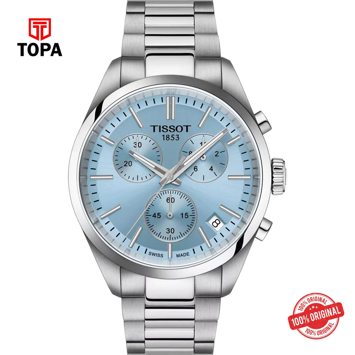 Topa Tissot-T150.417.11.351.00-PR100-Metal-Band-Men-Watch - Product Image 1
