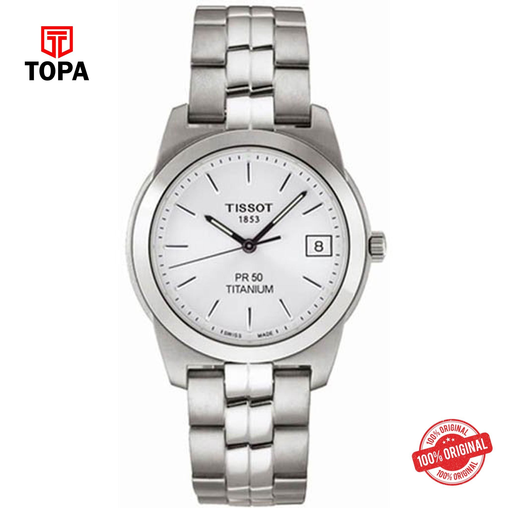 Topa Tissot-Watch-T-Classic-PR50-Titanium-Sapphire-Glass - Product Image 1