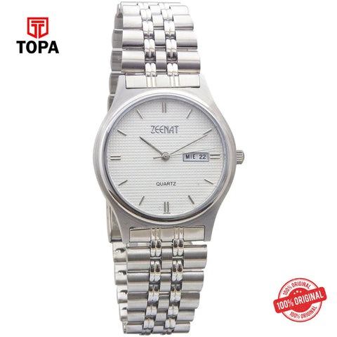 Topa Zeenat-K-6001-ST-WHT-By-Bonito-Metal-Band-Men-Watch - Product Image 1