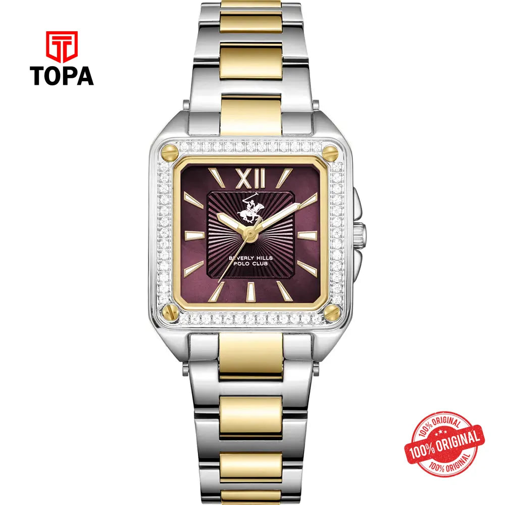Beverly Hills Polo Club BP3671C.280 Metal Band Women Watch - Topa