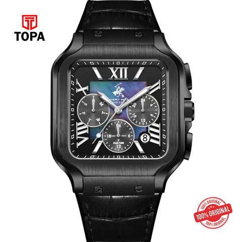 Beverly Hills Polo Club BP3854X.651 Leather Band Men Watch - Topa
