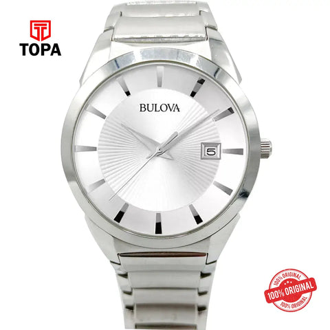 Bulova C8601110 (02947) Pre-Owned Metal Band Men Watch - Topa