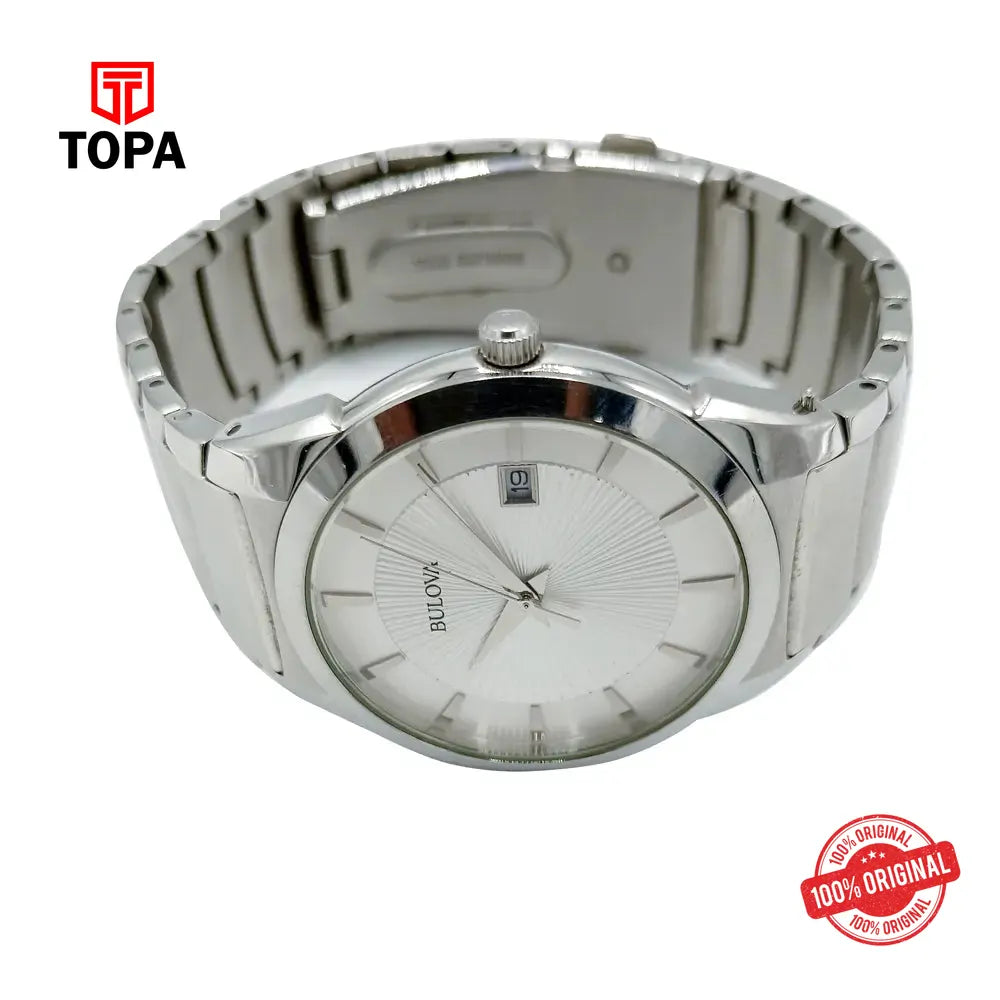 Bulova C8601110 (02947) Pre-Owned Metal Band Men Watch - Topa
