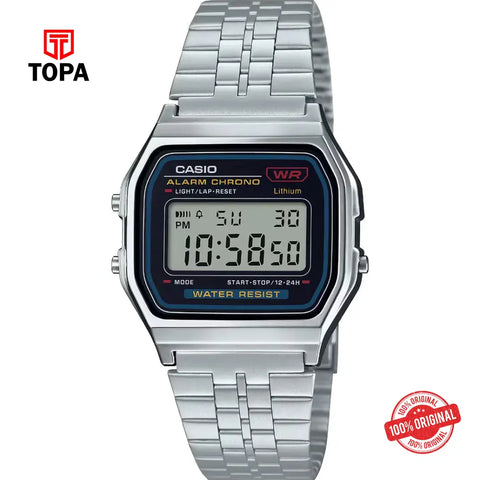 Casio A-159WA-N1 Metal Band Woman Watch - Topa