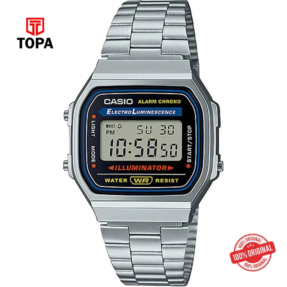 Casio A-168WA-1W Wrist Watch for Men - Topa