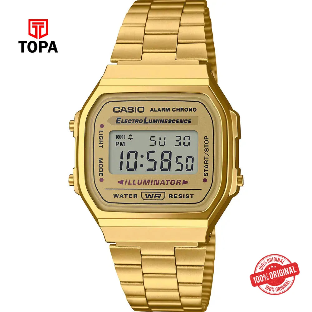 Casio A-168WG-9W Metal Band Men Watch - Topa