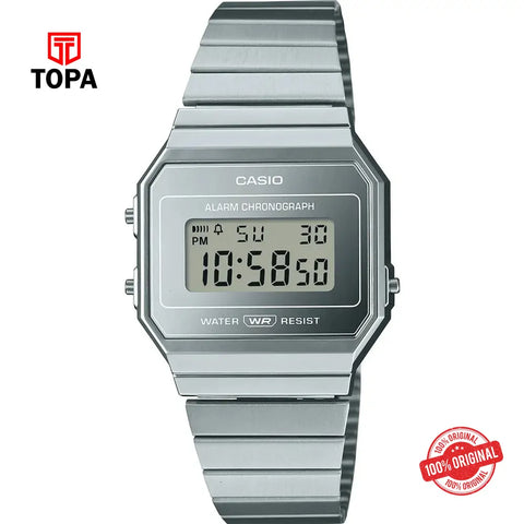 Casio A-700WEV-7A Metal Band Men Watch - Topa