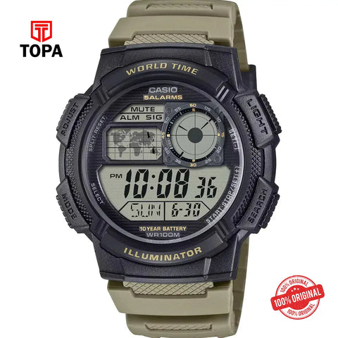 Casio AE-1000W-5A Rubber Strap Men's Watch - Topa