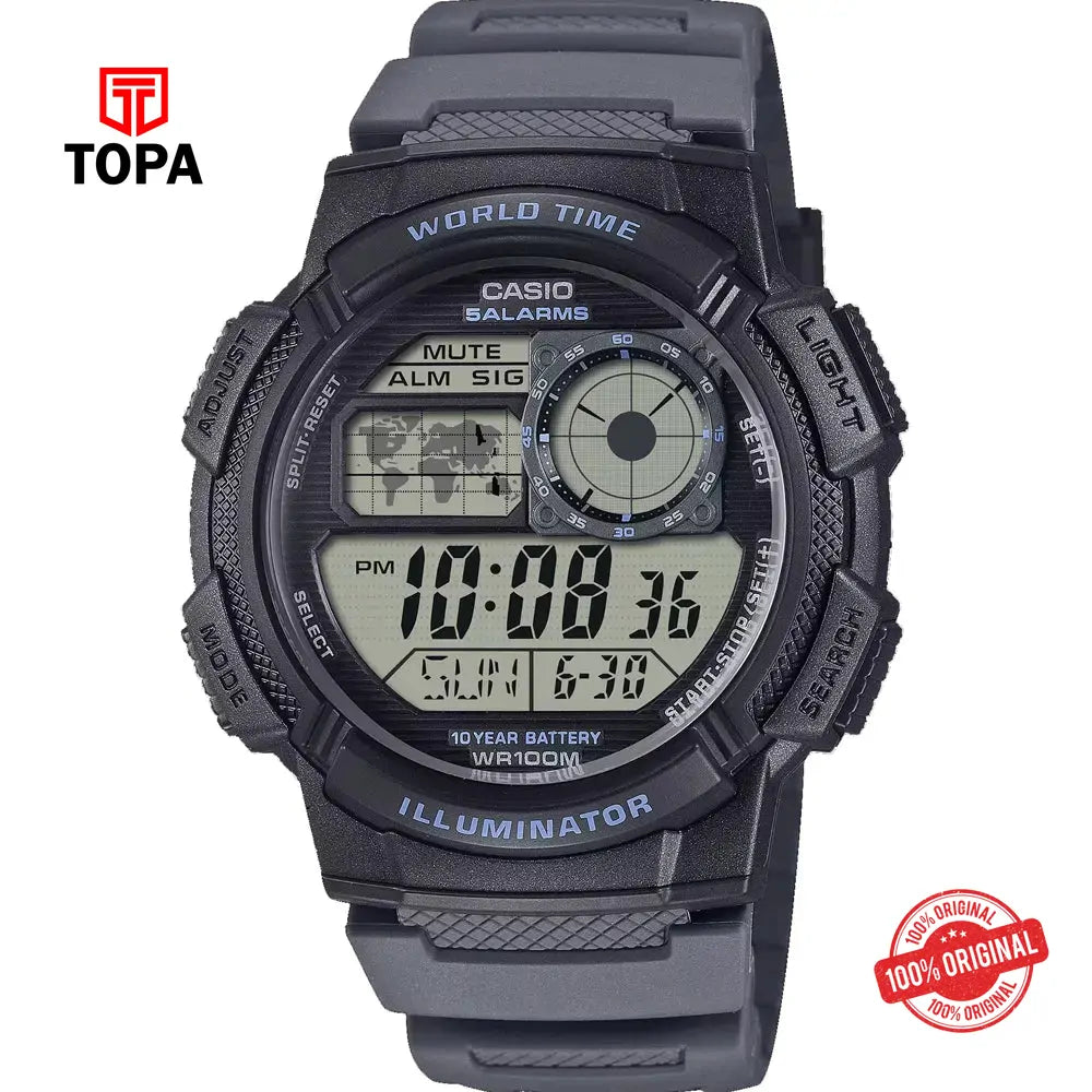 Casio AE-1000W-8A Rubber Strap Men's Watch - Topa