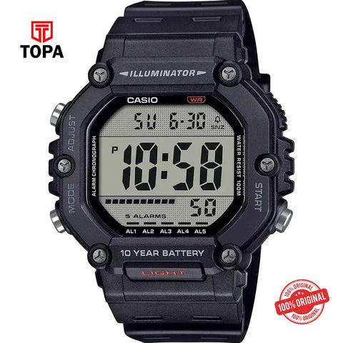 Casio AE-1600H-1A Resin Band Men Watch - Topa