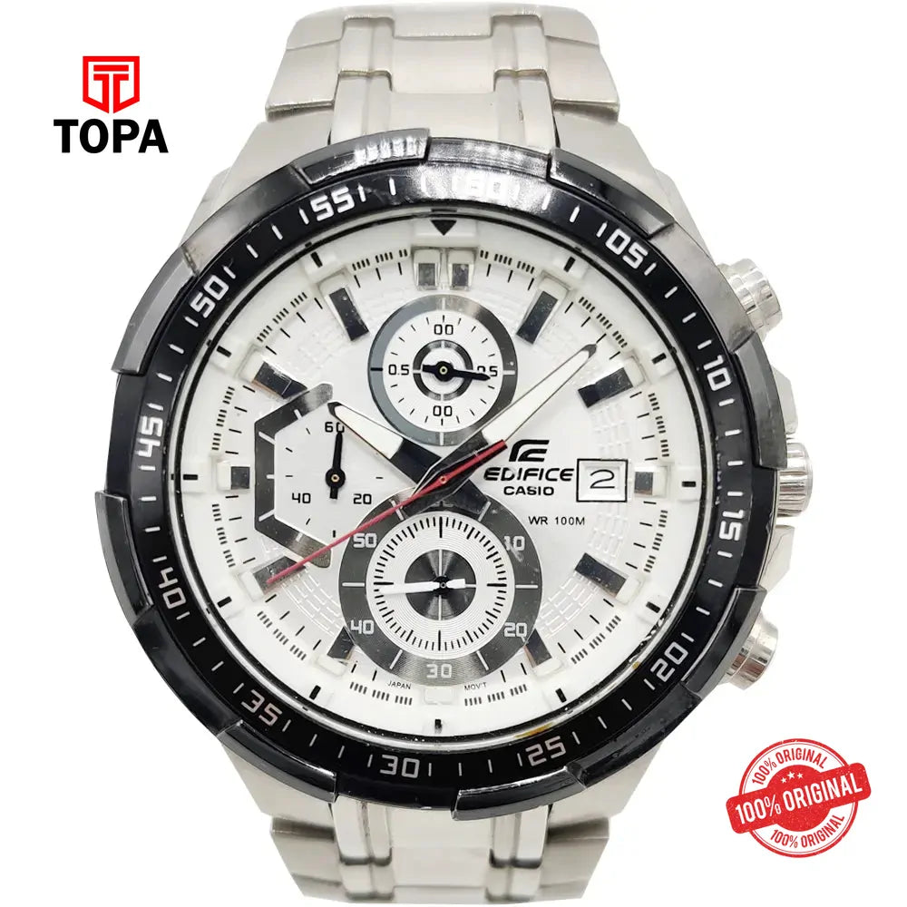Casio Edifice 02911 Pre-Owned Metal Band Men Watch - Topa
