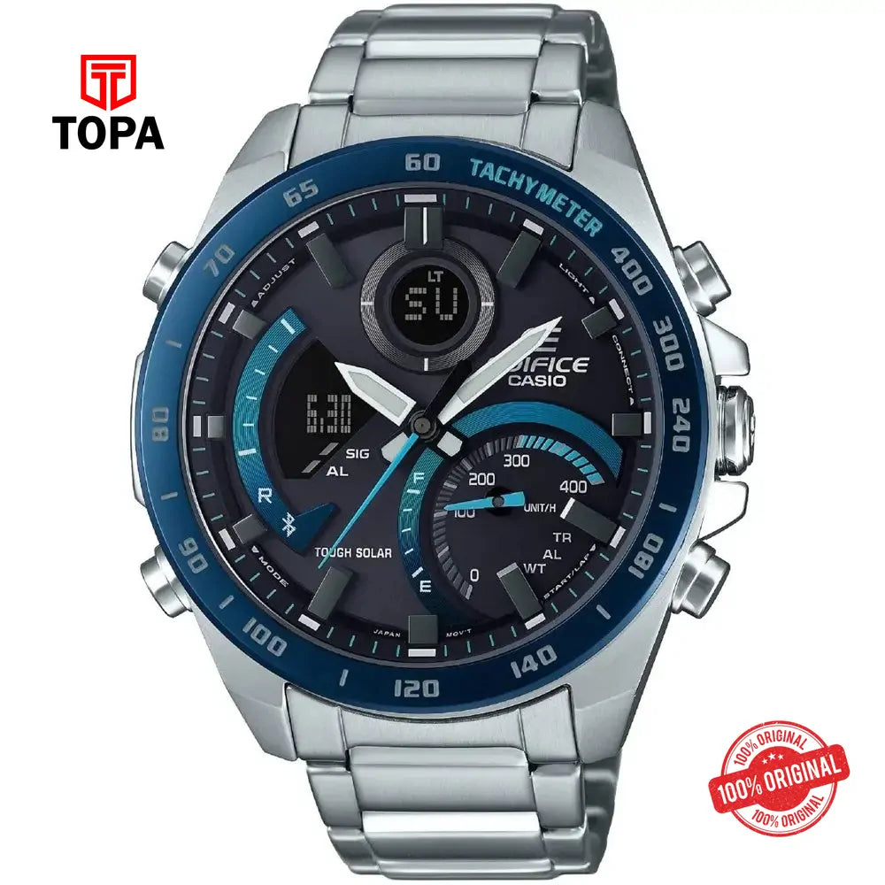 Casio Edifice ECB-900DB-1B Metal Band Men Watch - Topa