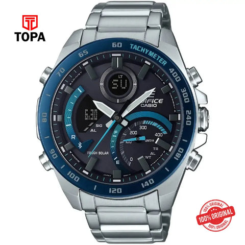 Casio Edifice ECB-900DB-1B Metal Band Men Watch - Topa