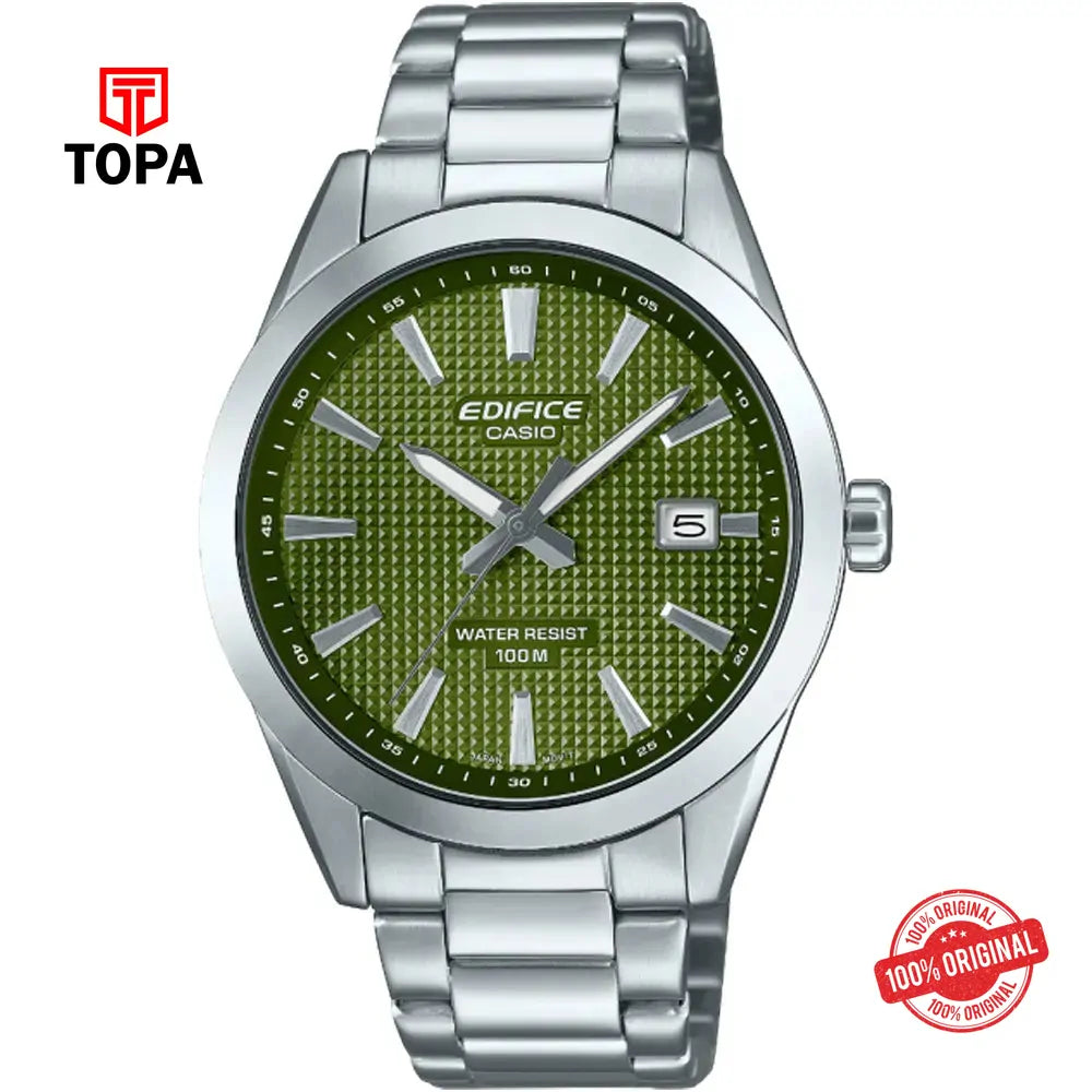 Casio Edifice EFV-160D-3A Metal Band Men Watch - Topa