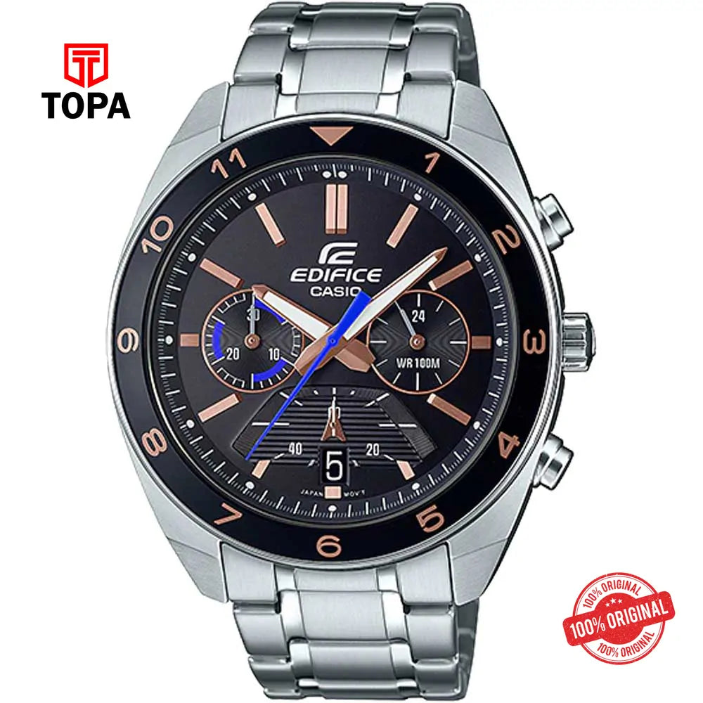 Casio Edifice EFV-590D-1A Metal Band Men's Watch - Topa