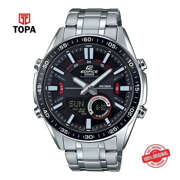 Casio Edifice EFV-C100D-1A Metal Band Men Watch - Topa