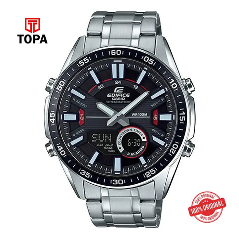 Casio Edifice EFV-C100D-1A Metal Band Men Watch - Topa