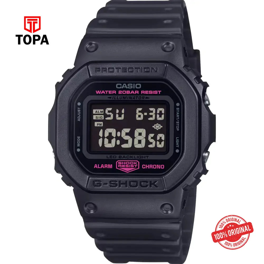 Casio G-Shock DW-5600PK-1D Resin Band Men Watch - Topa