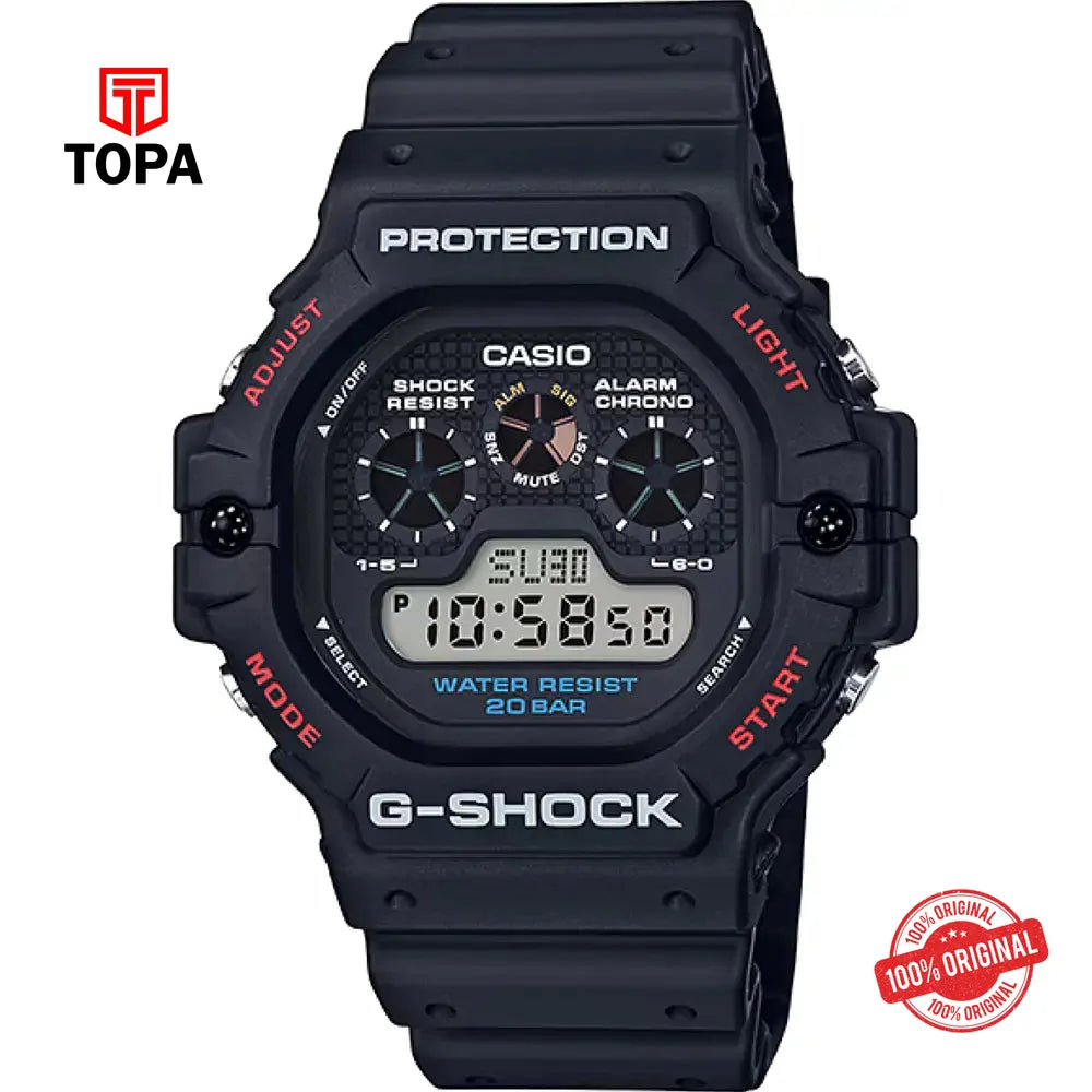 Casio G-Shock DW-5900-1D Resin Band Men Watch - Topa