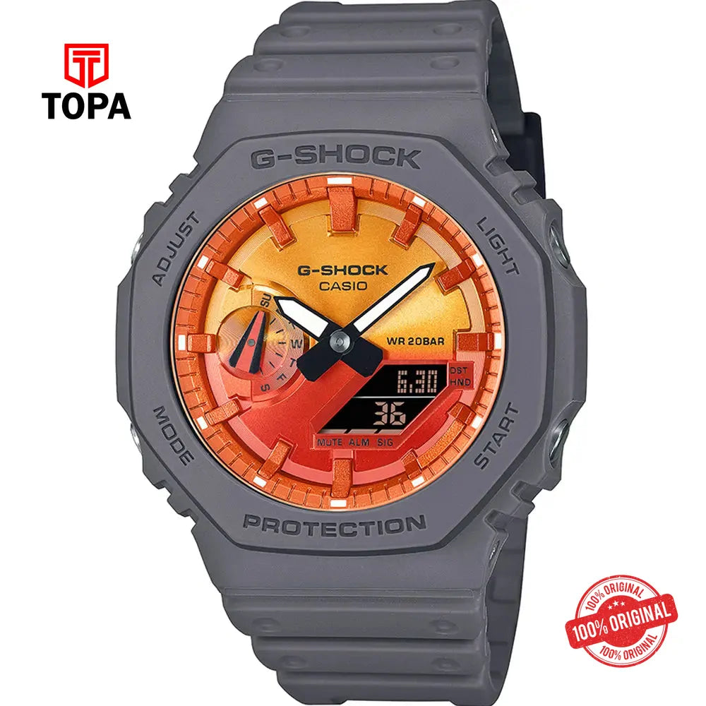 Casio G-Shock GA-2100FL-8A Resin Band Men Watch - Topa