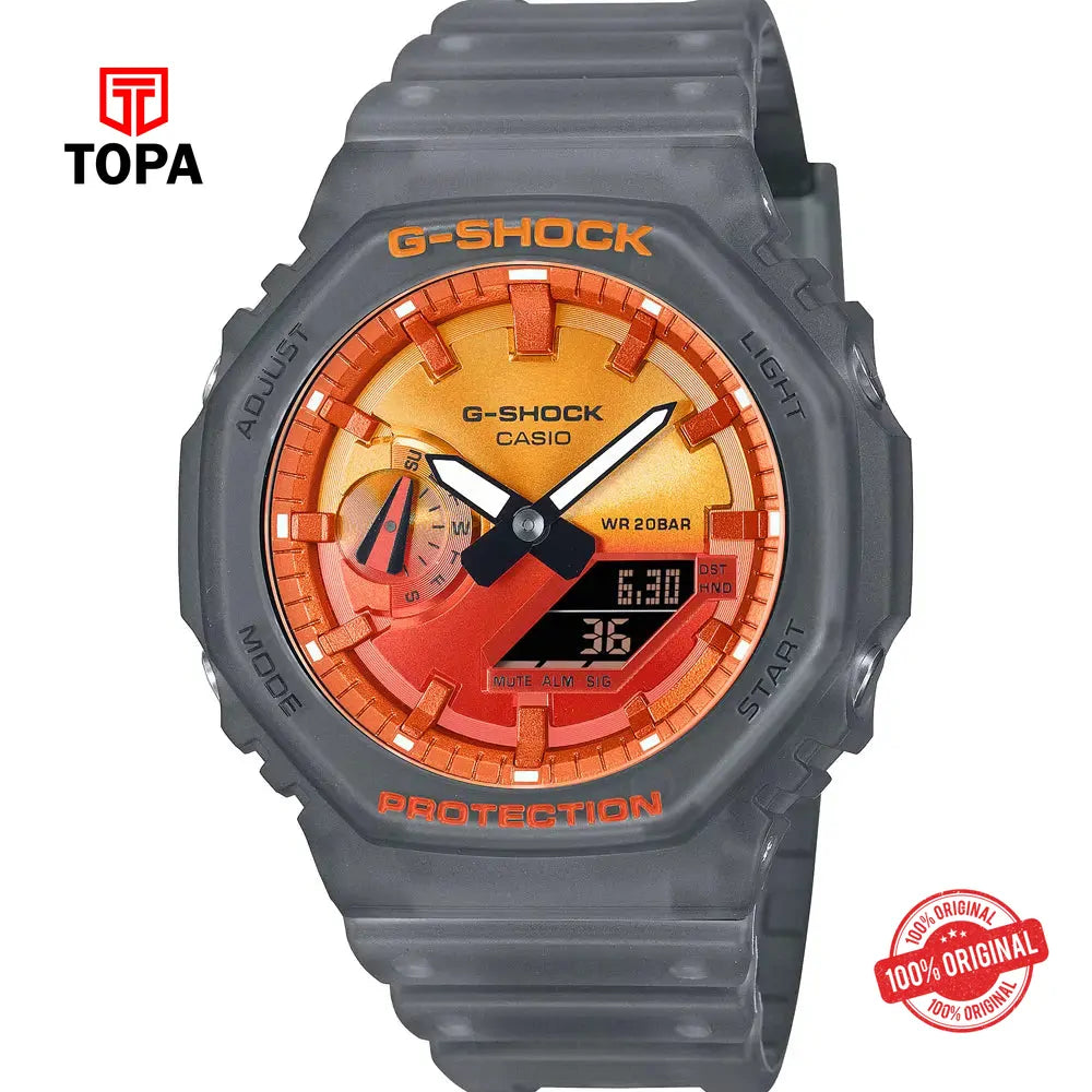 Casio G-Shock GA-2100FLS-8A4 Resin Band Men Watch - Topa
