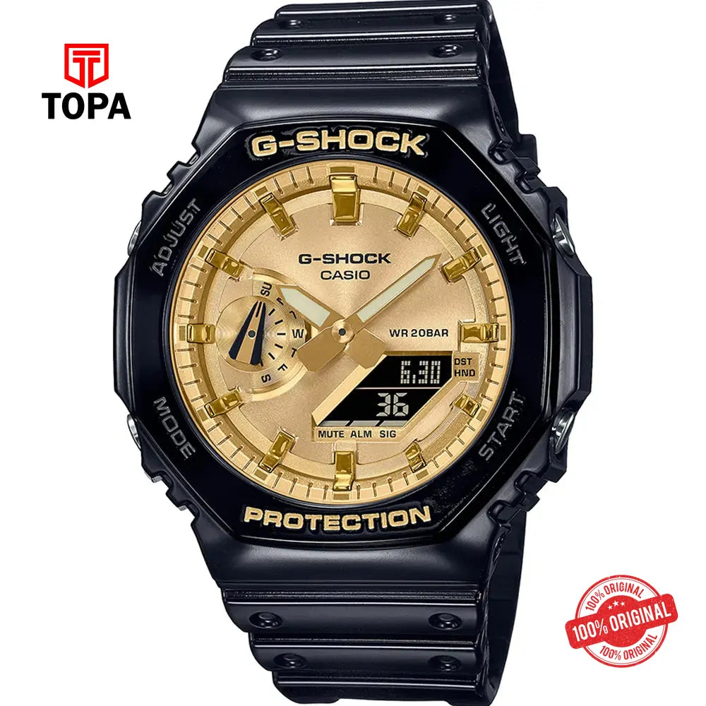 Casio G-Shock GA-2100GB-1A Resin Band Men Watch - Topa