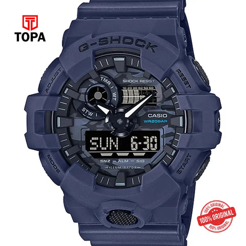 Casio G-Shock GA-700CA-2A Resin Band Men Watch - Topa