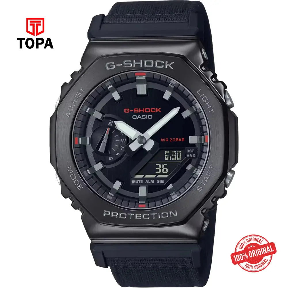 Casio G-Shock GM-2100CB-1A Nylon Band Men Watch - Topa